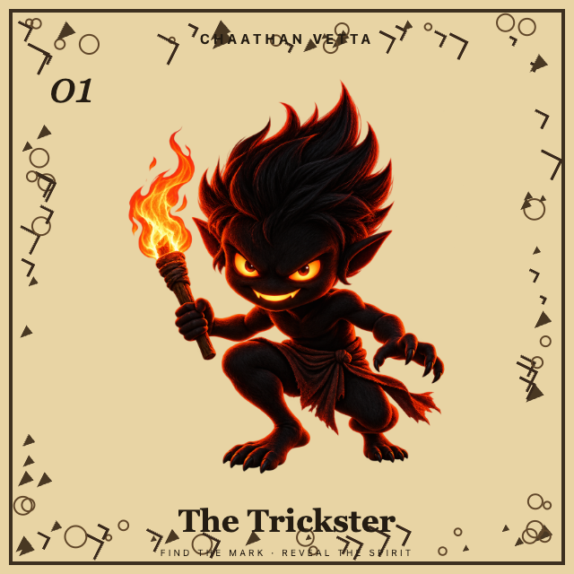 Trickster Chathan: print this exact square to reveal the creature